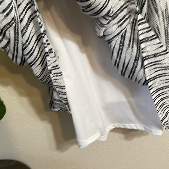 Torrid abstract print chiffon tank dress, gold detail - Picture 8 of 10